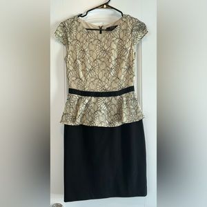 Alex Marie Peplum Lace Dress